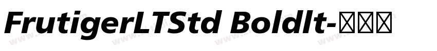 FrutigerLTStd Boldlt字体转换